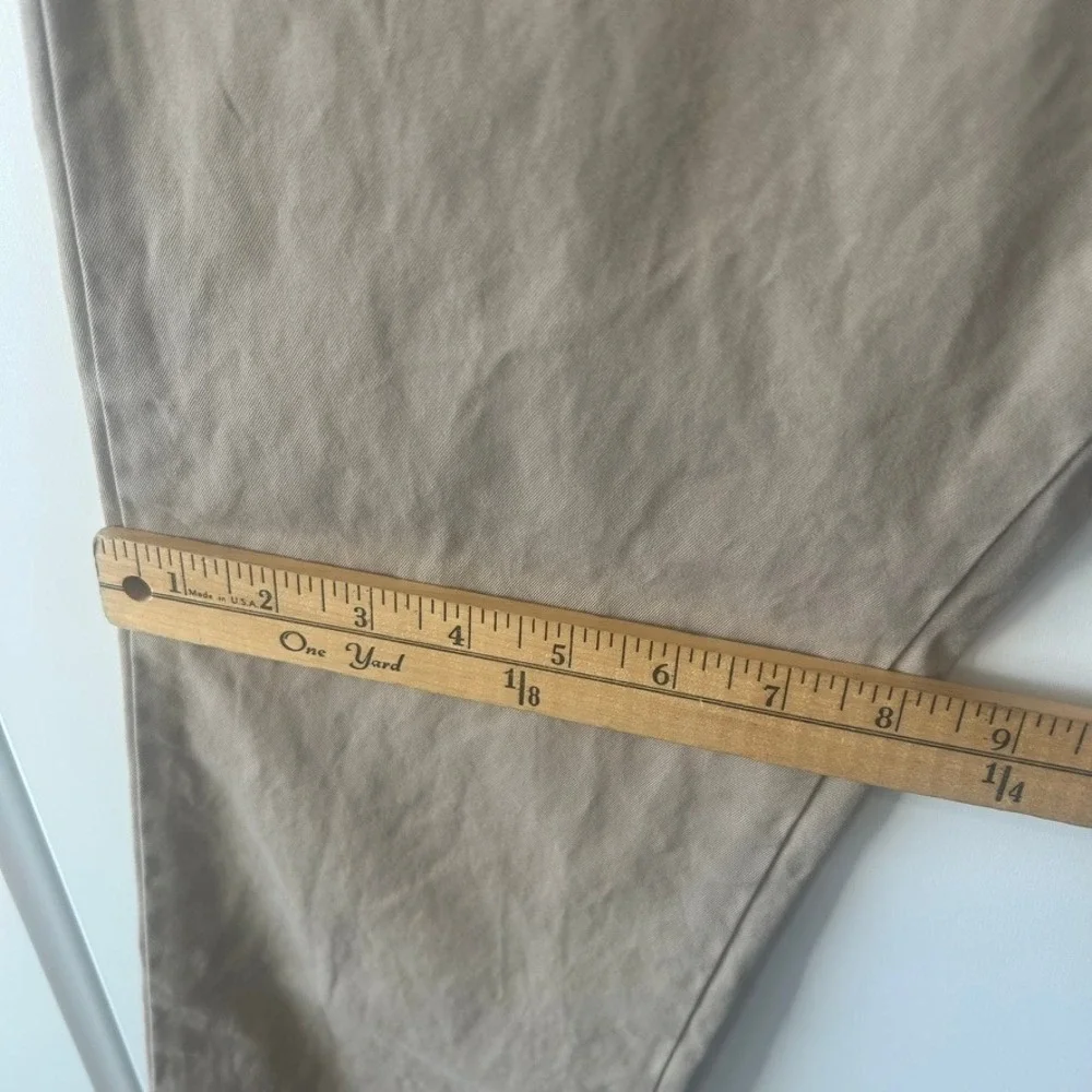 Polo Ralph Lauren Khaki Chino Pants Tan Slim Tapered Size 6 Blue Pony Logo